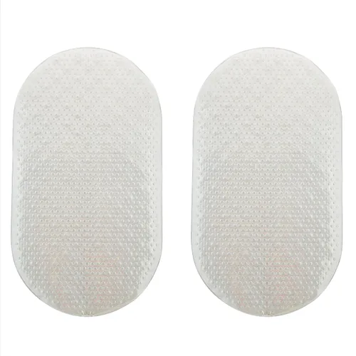 Bath Bliss Paquete de 2 tapetes de ducha para bañera, tapete de baño antideslizante, base de ventosa, agujeros de drenaje, seguridad, holográfico