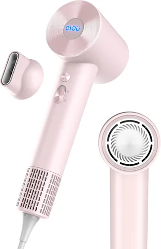 OSOU Secador de pelo de viaje, secador de pelo iónico negativo, secadora de alta velocidad con motor sin escobillas de 110, 000 RPM, ultraligero y