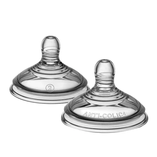 Miniatura 8 de Tommee Tippee Tetinas de biberón anticólicos avanzadas, similares al pecho para un pestillo natural, silicona suave, flujo rápido, más de 6 meses