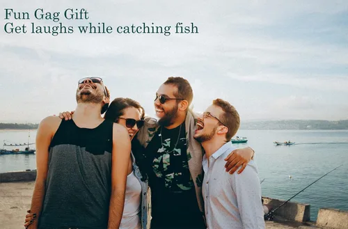Miniatura 3 de Señuelos de Pesca Regalo de Broma para Hombres, Regalo de Elefante Blanco Día del Padre Pescador Pescadores Señuelos de Cucharas con Lentejuelas
