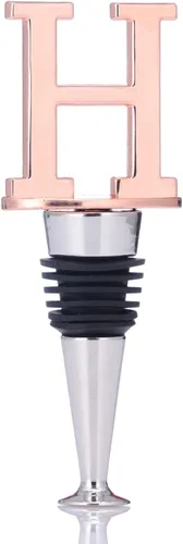 Miniatura 11 de Tapones de vino, tapones reutilizables para botellas de vino, chapado en oro rosa, tapón de vino con letra, regalo perfecto para vino, amplio uso