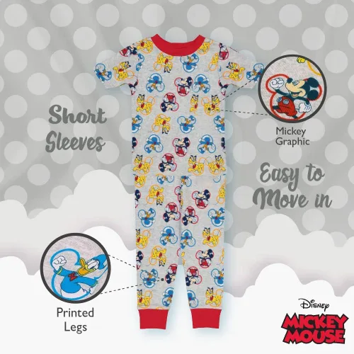 Miniatura 5 de Disney Boys 4-Piece Snug-fit Cotton Pajamas Set