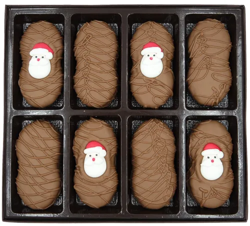 Miniatura 12 de Galletas de la marca Philadelphia Candies cubiertos por ambos lados de chocolate negro y con leche, y crema de cacahuete de la marca Nutter Butter
