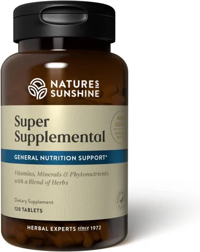 Miniatura 10 de Nature's Sunshine Súper suplementario sin hierro, 120 tabletas Multivitamínico para hombres y mujeres proporciona vitaminas, minerales