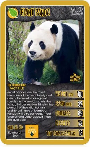Miniatura 2 de Top Trumps Juego de cartas Awsome Animals - Juegos familiares para niños y adultos - Juegos de aprendizaje - Juegos de cartas para niños para 2
