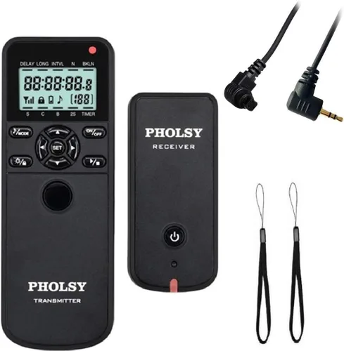PHOLSY Control remoto con temporizador de cámara con HDR compatible con Canon R100 R8 R6ii R7 R10 90D 250D 850D 6Dii 7Dii G1Xiii; para Olympus OM-1,