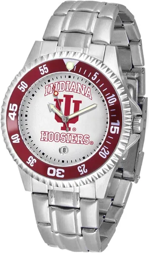 Miniatura 25 de SunTime Reloj de cuarzo de 1.575 in para hombre, correa de acero inoxidable de 0.787 in, esfera Gameday Tulane ola verde