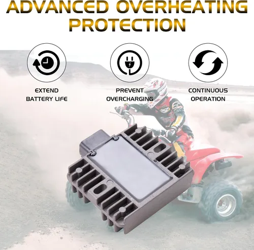 Miniatura 2 de Regulador de Voltaje Rectificador Compatible con Arctic CAT 700 EFI 2006 07 08 09 Outlander 330 400 Honda TRX 400/450/500 Suzuki LT-A 400 450 500