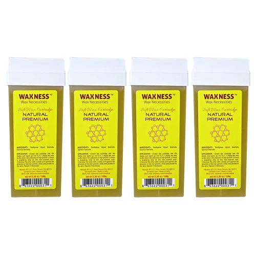 Miniatura 4 de Waxness Cartucho de cera suave Azuleno 3.38 oz (96 g) – Cera profesional enrollable para rostro y cuerpo – Hecho en Italia