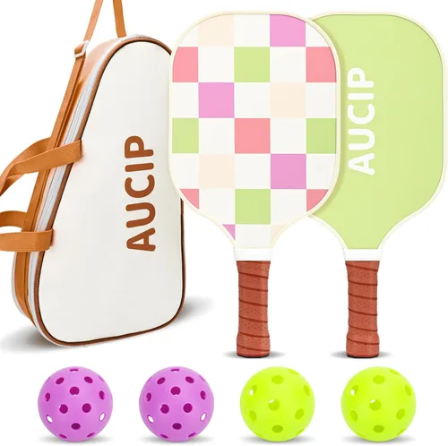 Miniatura 10 de Palas de Pickleball, juego de 2 palas de pickleball aprobadas por USAPA, lindas palas de pickleball de núcleo de nido de abeja de polipropileno