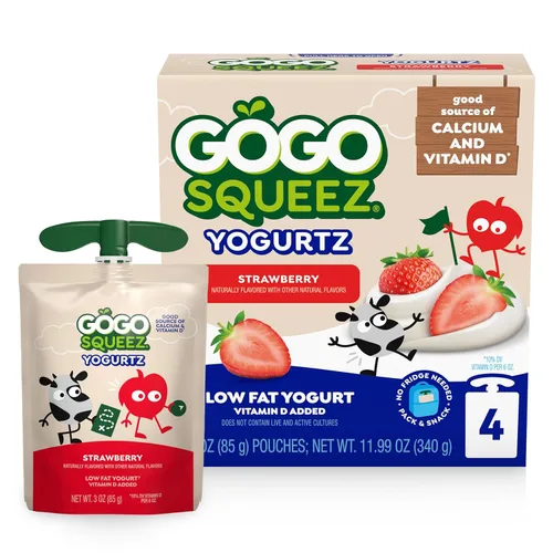 GoGo squeeZ yogurtZ, plátano, 3 onzas