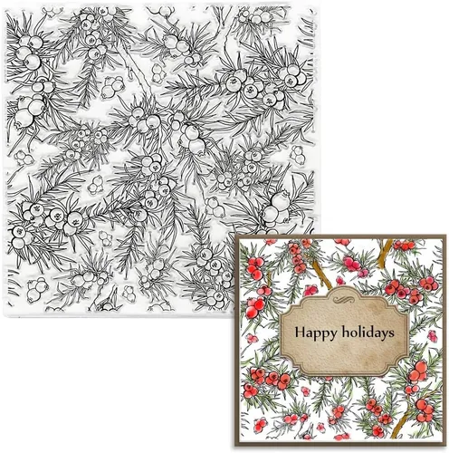 Miniatura 8 de Sellos transparentes de árboles de Navidad para hacer tarjetas y decoración de álbumes de fotos, sellos de goma con palabras de Feliz Navidad, sello