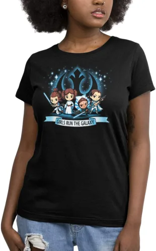Miniatura 3 de TeeTurtle Star Wars - Camiseta relajada para mujer Run The Galaxy