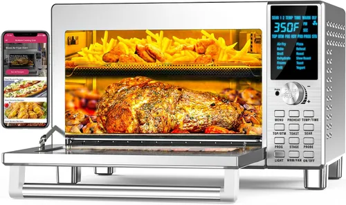 Miniatura 10 de Nuwave Horno de Convección y Freidora de Aire Eléctrico Combo con Calentadores de Funda, Sabor de Asado Auténtico, Nuevo Sistema de Convección 2024