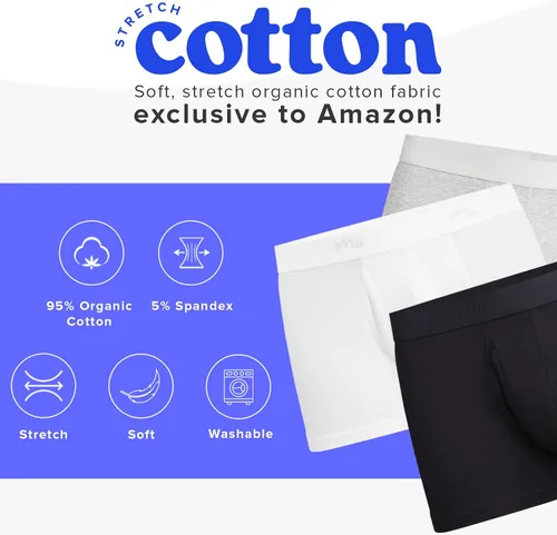 Miniatura 3 de MeUndies Ropa interior elástica de algodón orgánico para hombre con bragueta Tela exclusiva de Tienda