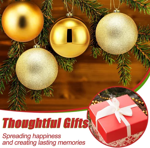 Miniatura 4 de Wettarn 6 Piezas Bolas Grandes de 6" de Navidad Bolas de Decoración de Árbol de Navidad Ornamentos Bolas Inastillables para Cumpleaños Pascua San