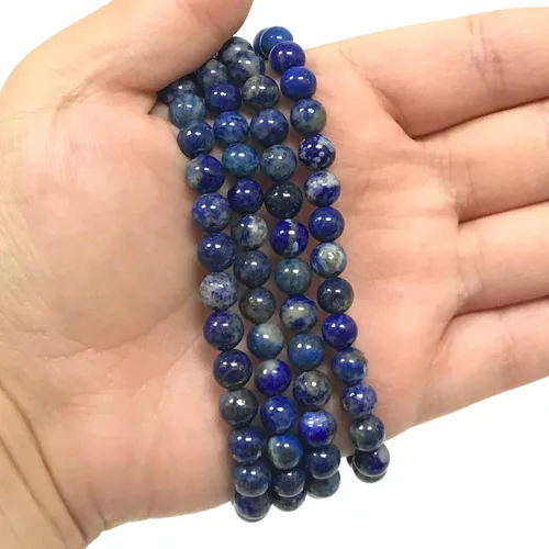 Miniatura 128 de Gem Avenue Handmade Round Bead Stretch Bracelet Unisex Natural Stone Beaded Jewelry for Men & Women, Elastic Wristband for Daily Wear