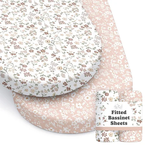 Miniatura 41 de Sábanas de cuna neutrales – Sábanas bajeras para cuna de bebé niña y niño – Paquete de 2 colchones estándar y niños pequeños – Mezcla de algodón