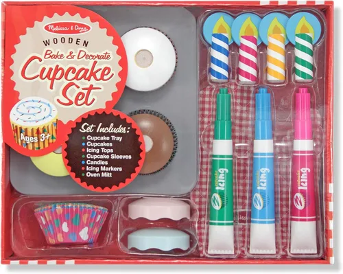 Miniatura 3 de Juego Mellisa & Doug de elementos de madera para hornear y decorar cupcakes