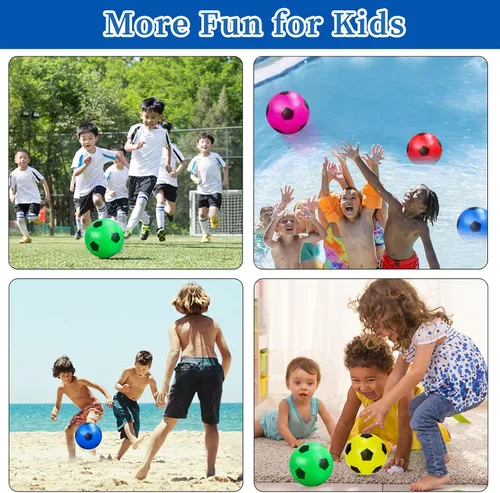 Miniatura 6 de Paquete de 12 mini pelotas de fútbol para niños, mini pelotas inflables de 4 pulgadas para juegos de interiores y exteriores, pelota de fútbol