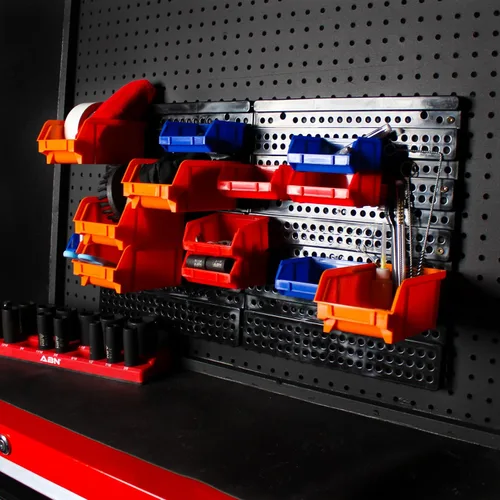 Miniatura 4 de ABN Organizador de clavos y tornillos para montar en la pared, 30 piezas pequeñas organizador para almacenamiento en tienda y garaje