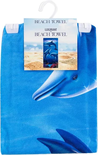 Miniatura 4 de Northwest Toalla de playa clásica, 30 x 60 pulgadas, diseño de delfín
