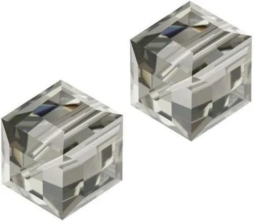 Miniatura 25 de 50 piezas Adabele cuentas austriacas de 6 mm de cristal facetado en cubo amatista sueltas, compatibles con cristales Swarovski Preciosa 5601 SSC611