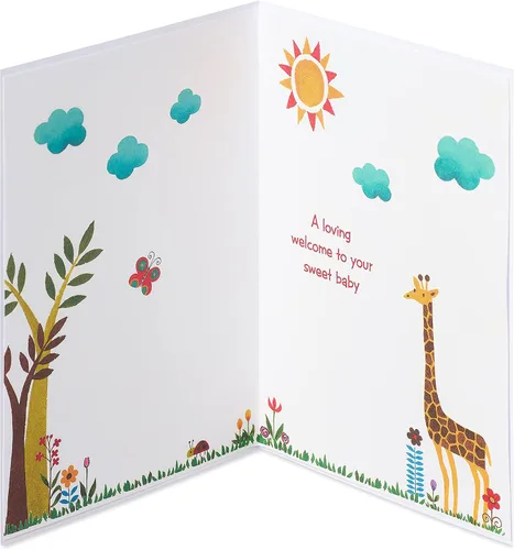 Miniatura 2 de Papyrus Tarjeta de baby shower para niña (So Happy You're Here)