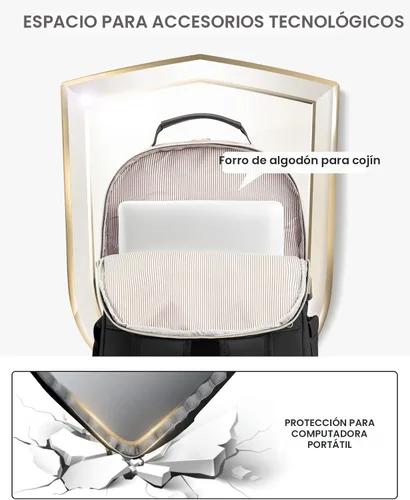 Miniatura 7 de LOVEVOOK Mochila bolso para laptop para mujeres, bolsas de computadora de trabajo y viaje, mochila escolar universitaria para estudiante chica