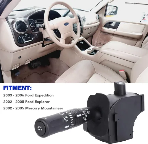 Miniatura 2 de Interruptor Multifunción para Limpiaparabrisas Reemplazo para Interruptor de Señal Giratoria para Ford Expedition 2002-2006, Ford Explorer