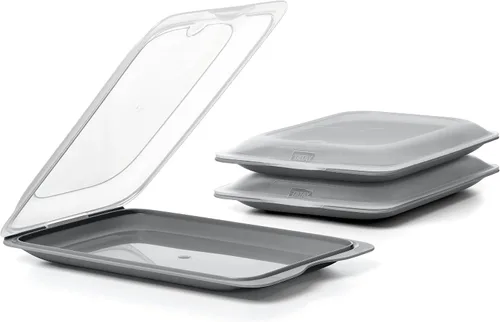 Miniatura 10 de TATAY Recipientes de carne fría para nevera Juego de 3 mini Almacenamiento de refrigerador Tapa extraíble Apta para microondas, congelador