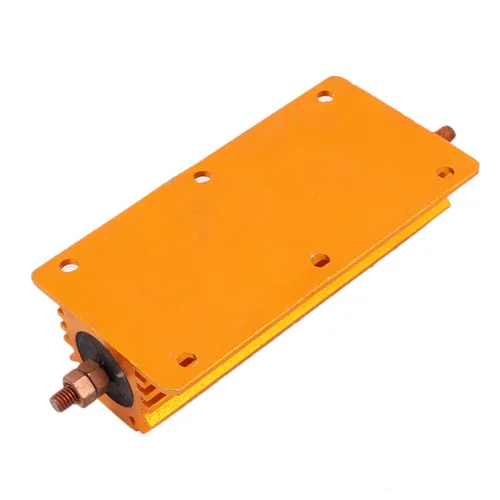 Miniatura 3 de uxcell a16092100ux1151 5% 200W 4 ohmios Alambre de aluminio recubierto de resistencia revestida tono dorado, 2.009998 pulgadas de ancho, 3.94
