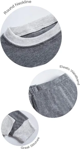 Miniatura 4 de Benaive Pijama para niños, pijama de algodón para niño, conjunto de pantalones de 4 piezas para niños