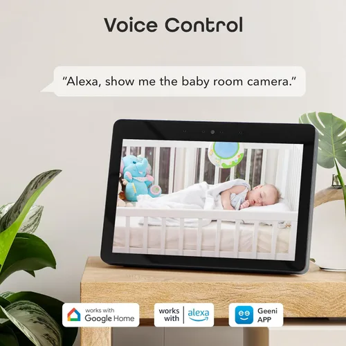 Miniatura 7 de Geeni Mini cámara de seguridad para interiores y exteriores 1080P, paquete de 2, cámaras WiFi inteligentes con detección de movimiento y sonido