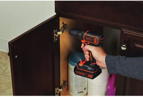 Miniatura 6 de BLACK+DECKER Kit de taladro/destornillador inalámbrico de 20 V MAX con batería, cargador y broca de doble extremo (BDCDD120C)