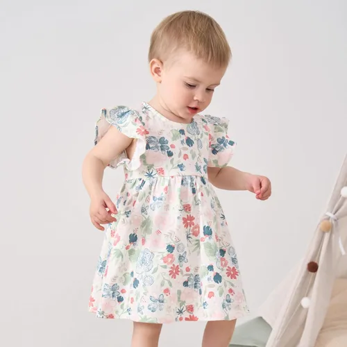 Miniatura 87 de pureborn Vestido de bebé niña 0-24 meses