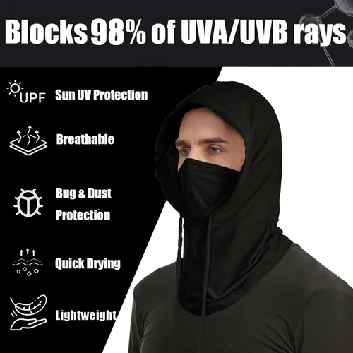 Miniatura 2 de Pasamontañas refrescantes para el verano, 3 unidades, protección contra rayos UV, transpirable, máscara facial para hombres y mujeres