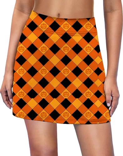 Ekouaer Falda pantalón deportiva para mujer, faldas de golf ligeras, pantalones cortos interiores, con bolsillo, tenis, entrenamiento, deportes,