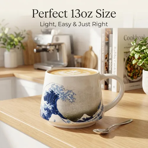 Miniatura 6 de DUSVALLY Taza de café de viaje de cerámica de 17 onzas con tapa, apta para microondas y lavavajillas, juego de 2 tazas reutilizables para café