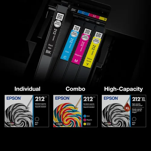 Miniatura 5 de Epson 212 Claria Ink Cartucho negro de alta capacidad (T212XL120-S) funciona con Workforce WF-2830,2850 y Expression XP-4100,4105, (paquete de 2)