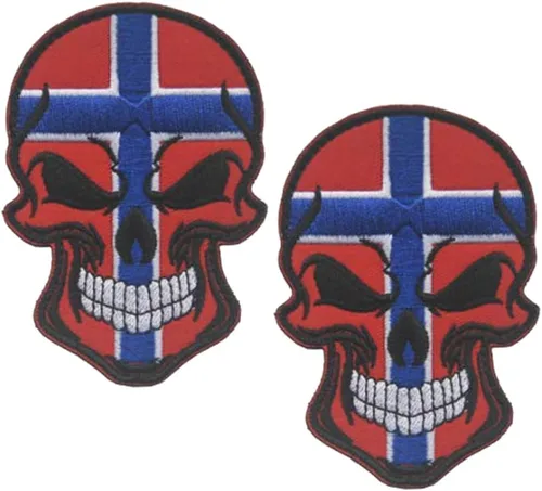 Miniatura 21 de 2 parches de bandera de AliPlus de España, parches de calavera bordados, tácticos, militares, moral, parche con gancho y bucle