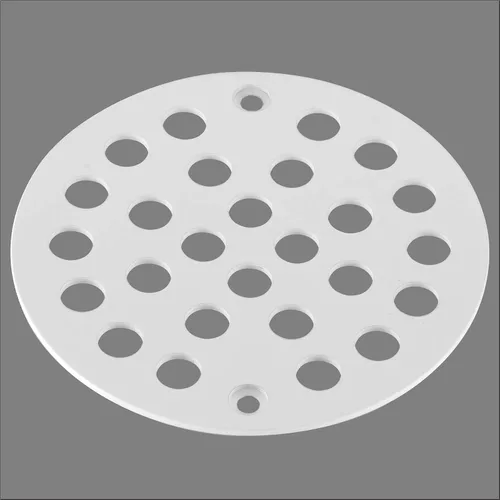 Miniatura 3 de Colador de ducha atornillado de 4 pulgadas Tapa de drenaje Colador de piso de repuesto (blanco)