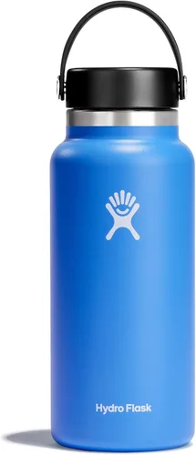 Miniatura 14 de Hydro Flask - Botella de agua de acero inoxidable aislada - Boca ancha con tapa flexible, sin derrame, a prueba de fugas y recargable de 40 oz Negro