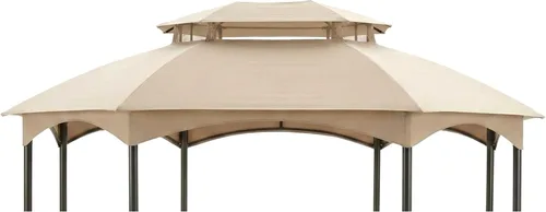 Miniatura 12 de Garden Winds Cubierta superior reforzada RipLock 350 de repuesto compatible con Manhattan 10' x 12' Gazebo Modelo L-GZ1138PST - Beige