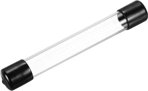 Miniatura 23 de MECCANIXITY Tubo de Almacenamiento Transparente 23x25mm Pequeño Tubo de Plástico Redondo con Tapas Botella Contenedor Rígido 300mm/12 Pulgadas