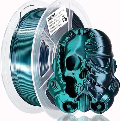 Miniatura 9 de Filamento de impresora 3D PLA, arcoíris 3 en 1, filamento PLA de 1.75mm +/-0.02mm, filamento sedoso de impresión de alta velocidad de tres