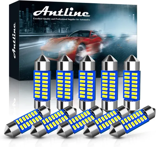 Miniatura 20 de Antline 6614 6641 6612F 6615 F30-WHP TS-14V1CP Bombilla LED de 1.142 in 1.14 pulgadas, amarillo ámbar, superbrillante, Canbus, libre de errores, 12