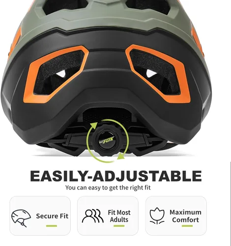 Miniatura 6 de Casco de Bicicleta BATFOX, Casco de Bicicleta de Montaña para Hombres, Mujeres, Adultos y Jóvenes