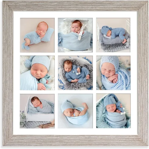 Miniatura 12 de YK artwood Impresiones en lienzo personalizadas con tus fotos, marco personalizado de 8 x 8 pulgadas, marco moderno de madera negra con tu foto
