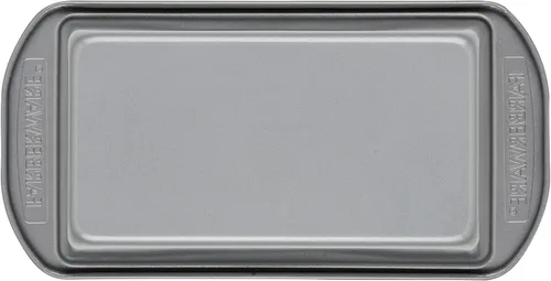 Miniatura 10 de Farberware Utensilios para hornear antiadherente de 9 pulgadas x 5 pulgadas molde para pan, gris